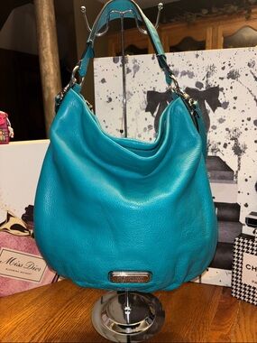 Marc by Marc Jacobs Classic Q Hillier Hobo – Teal Pebbled Leather